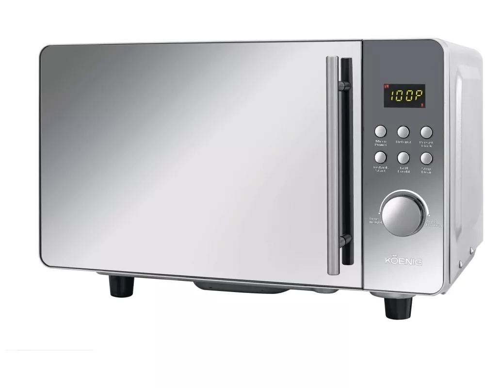 Koenig Mikrowelle Rotary Wave Silber
