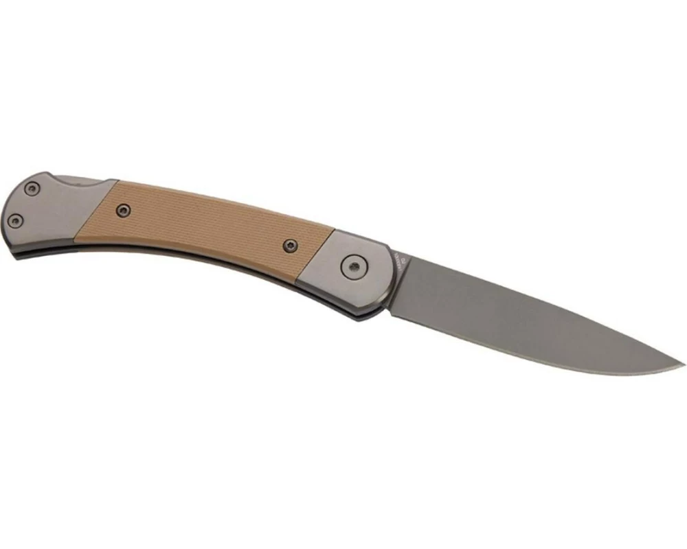 Herbertz Taschenmesser Titanbeschichtung Grey D2, Medium, Sand