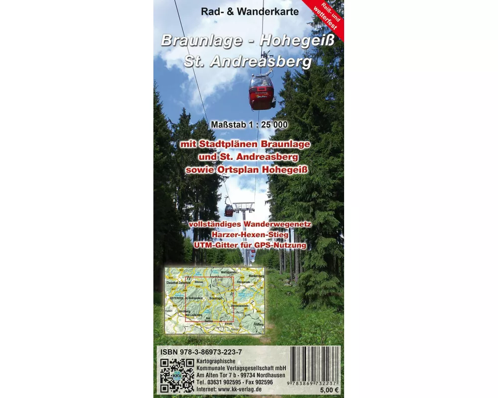 Braunlage - Hohegeiß - Sankt Andreasberg 1:25 000