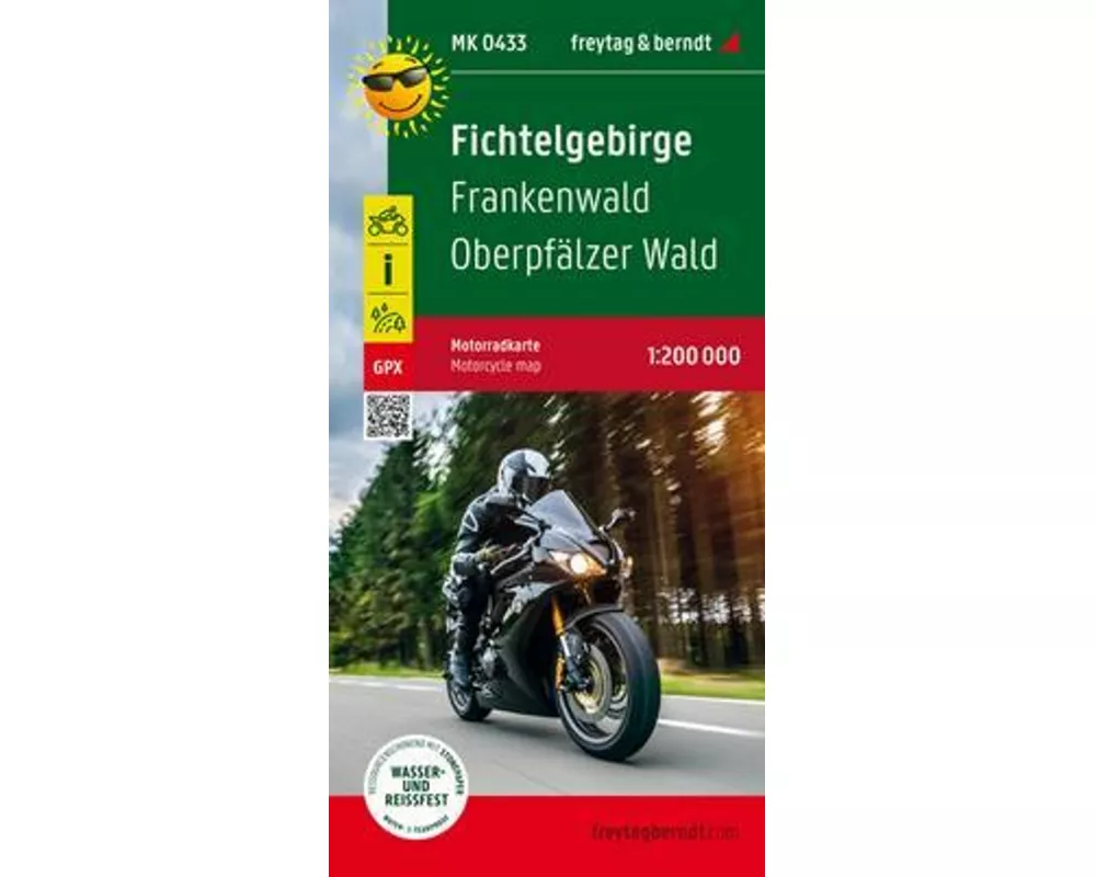 freytag & berndt Motorradkarte Fichtelgebirge 1:200.000