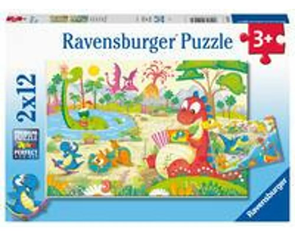 Kinderpuzzle 2x12 Teile - Lieblingsdinos
