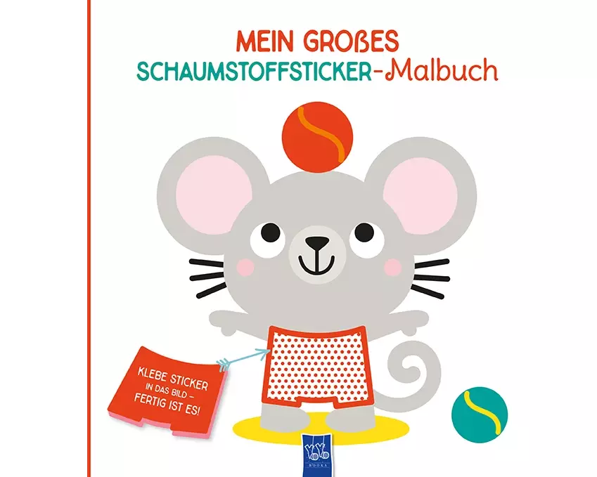 Mein großes Schaumstoffsticker-Malbuch - Maus