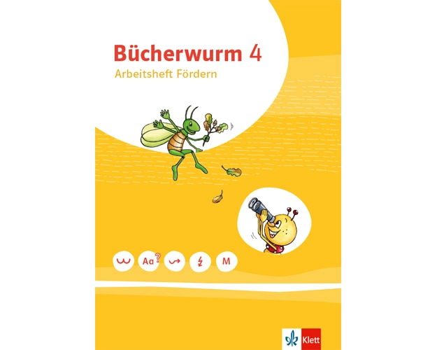 Bücherwurm Sprachbuch 4. Arbeitsheft Fördern und Inklusion Klasse 4. Ausgabe Berlin, Brandenburg, Mecklenburg-Vorpommern, Sachsen, Sachsen-Anhalt, Thü