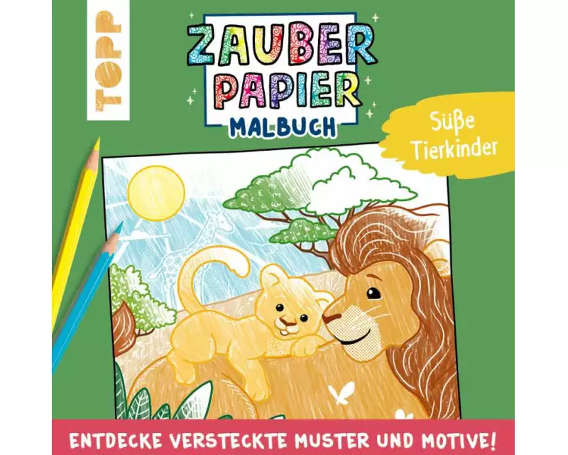 Zauberpapier Malbuch Süße Tierkinder