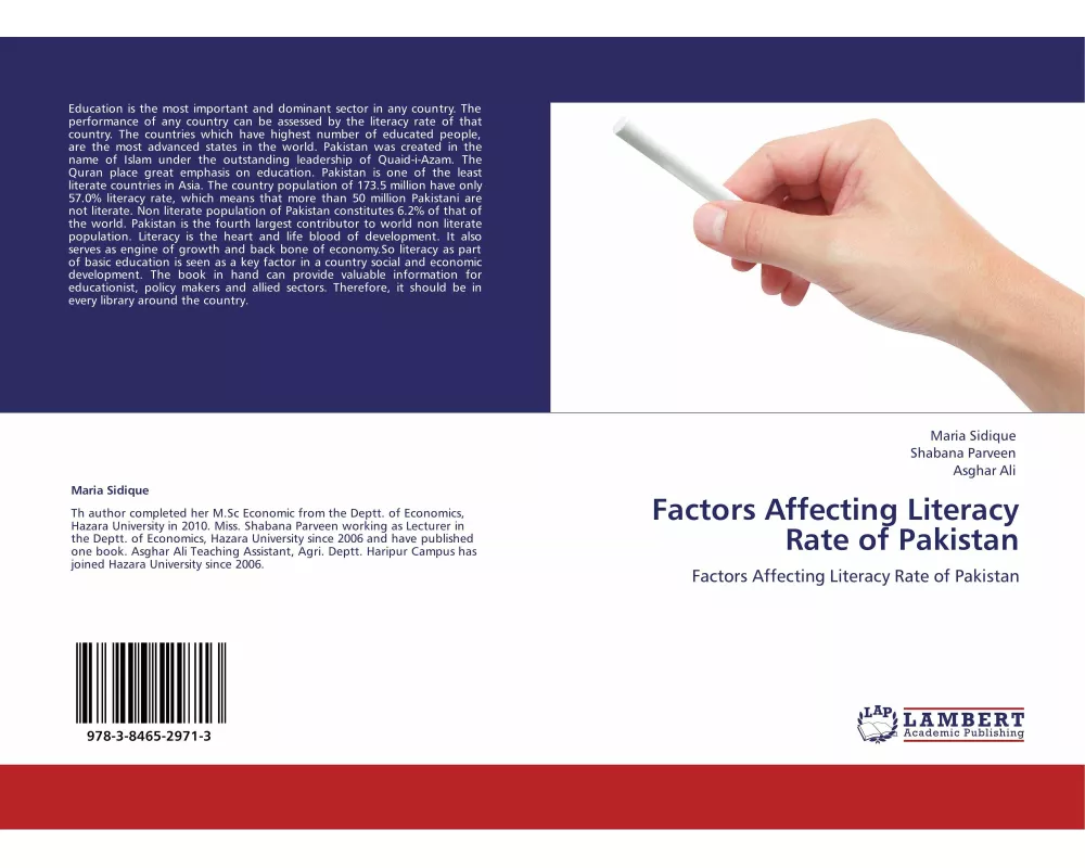 Factors Affecting Literacy Rate of Pakistan