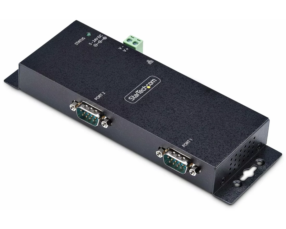 StarTech.com I23-SERIAL-ETHERNET serial converter/repeater/isolator RS-232 RJ-45 Schwarz