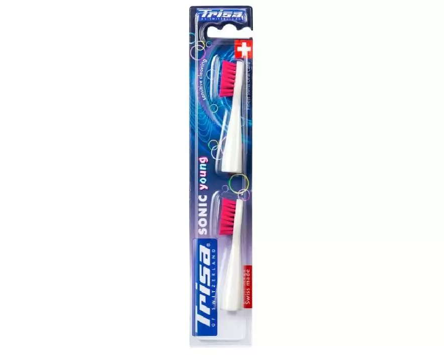 Trisa Zahnbürstenkopf Sonic Advanced Young 2 Stück, Pink