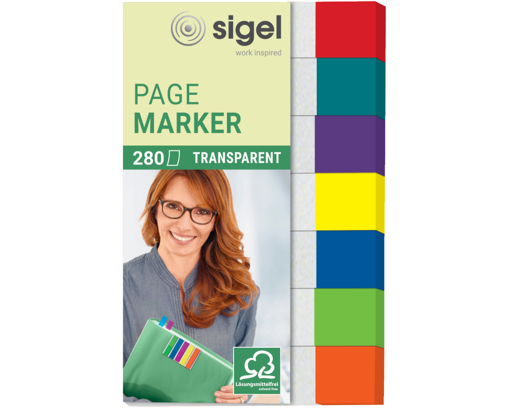 SIGEL Notes 12x50mm HN677 7 Farben ass. 280 Blatt