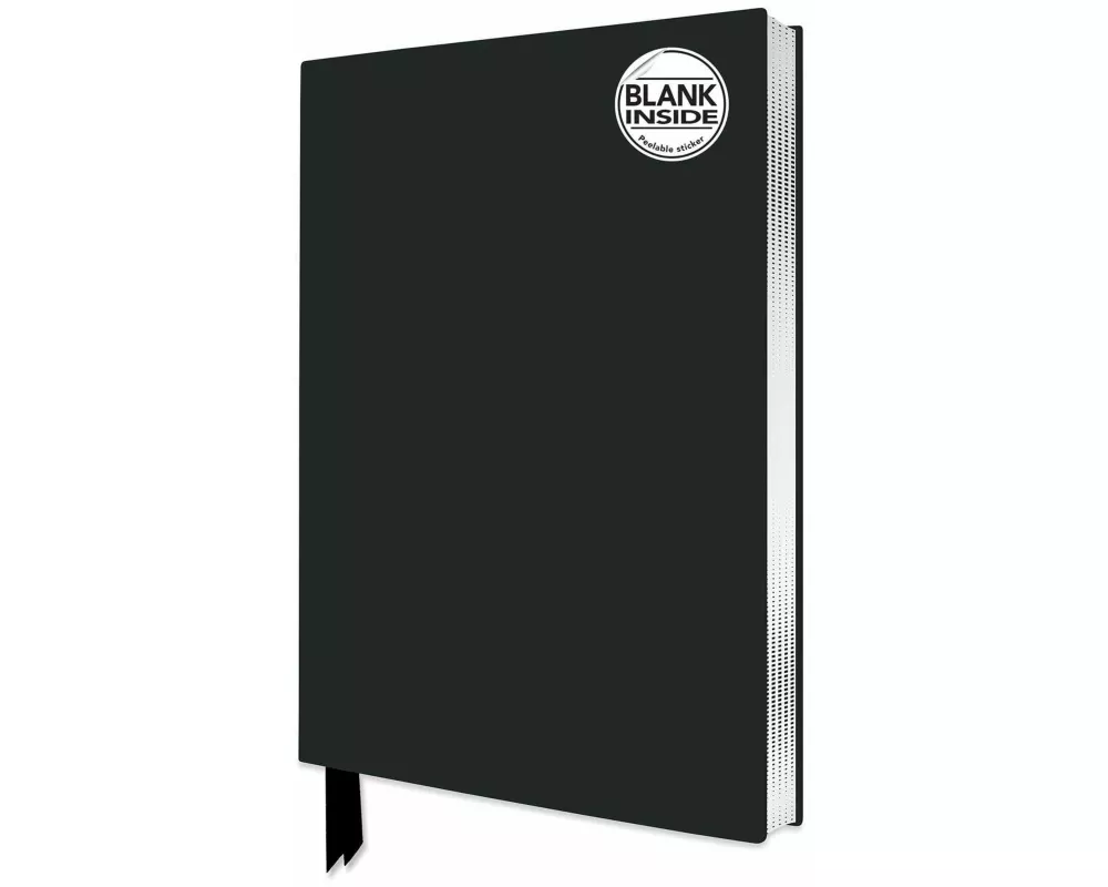 Black Blank Artisan Notebook (Flame Tree Journals)