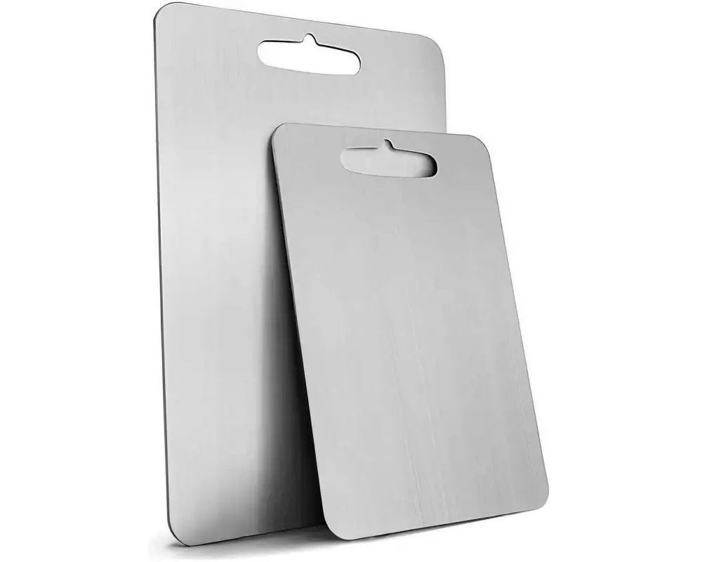 Hermia Schneidebrett-Set aus Edelstahl 20 cm/24 cm x 30 cm/34 cm