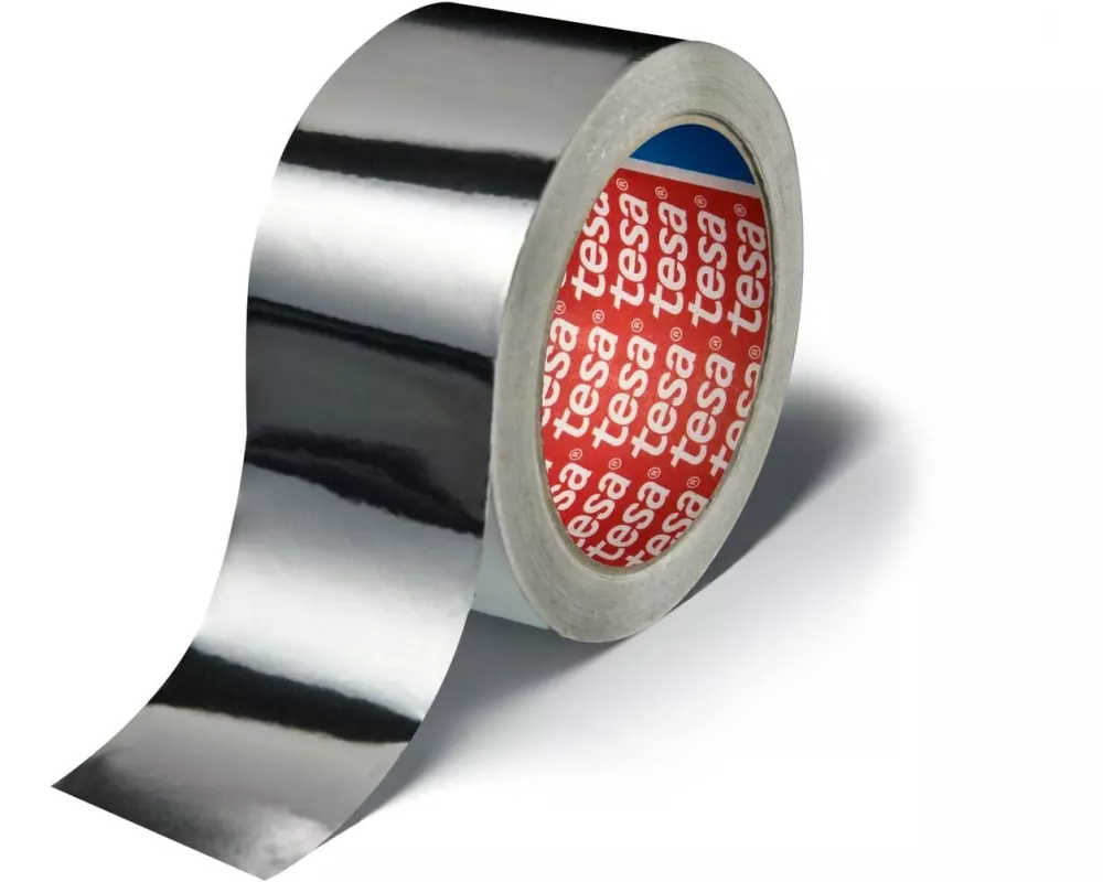 tesa Aluminiumklebeband 50 mm x 50 m, Silber/Grau