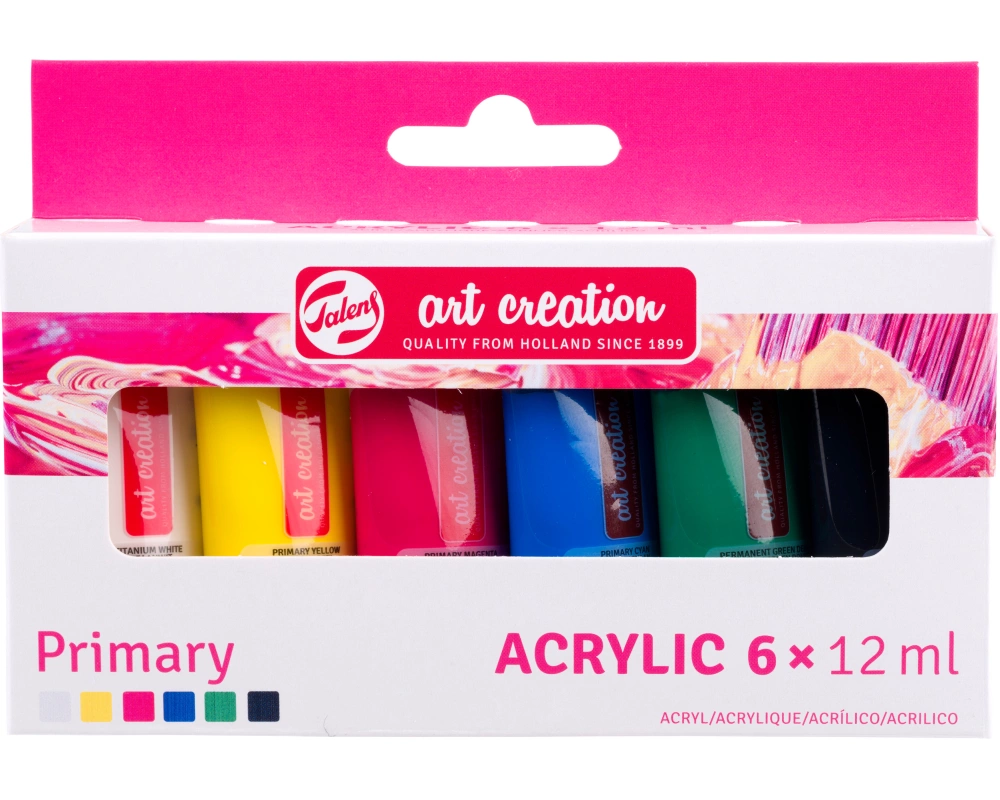 TALENS Acrylfarbe 6x12ml 9021860M Primary