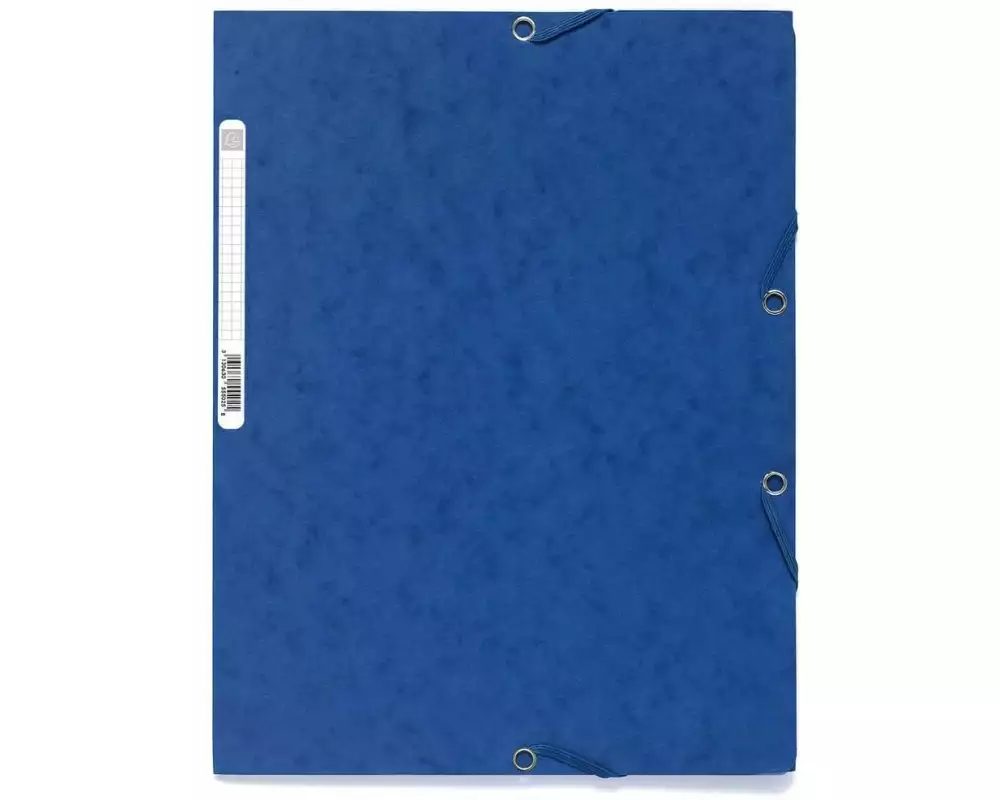 Exacompta Gummibandmappe A4 Blau, 250 Blatt