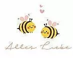 Postkarte. Alles Liebe (Bienen)