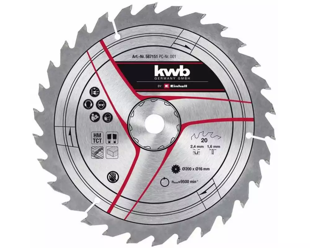 Einhell Sägeblatt D 200 x 16 x 2