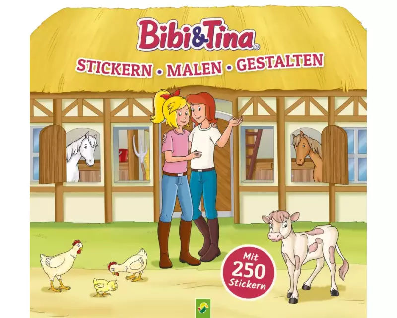 Bibi & Tina - Stickern, Malen, Gestalten. Mit 250 Stickern