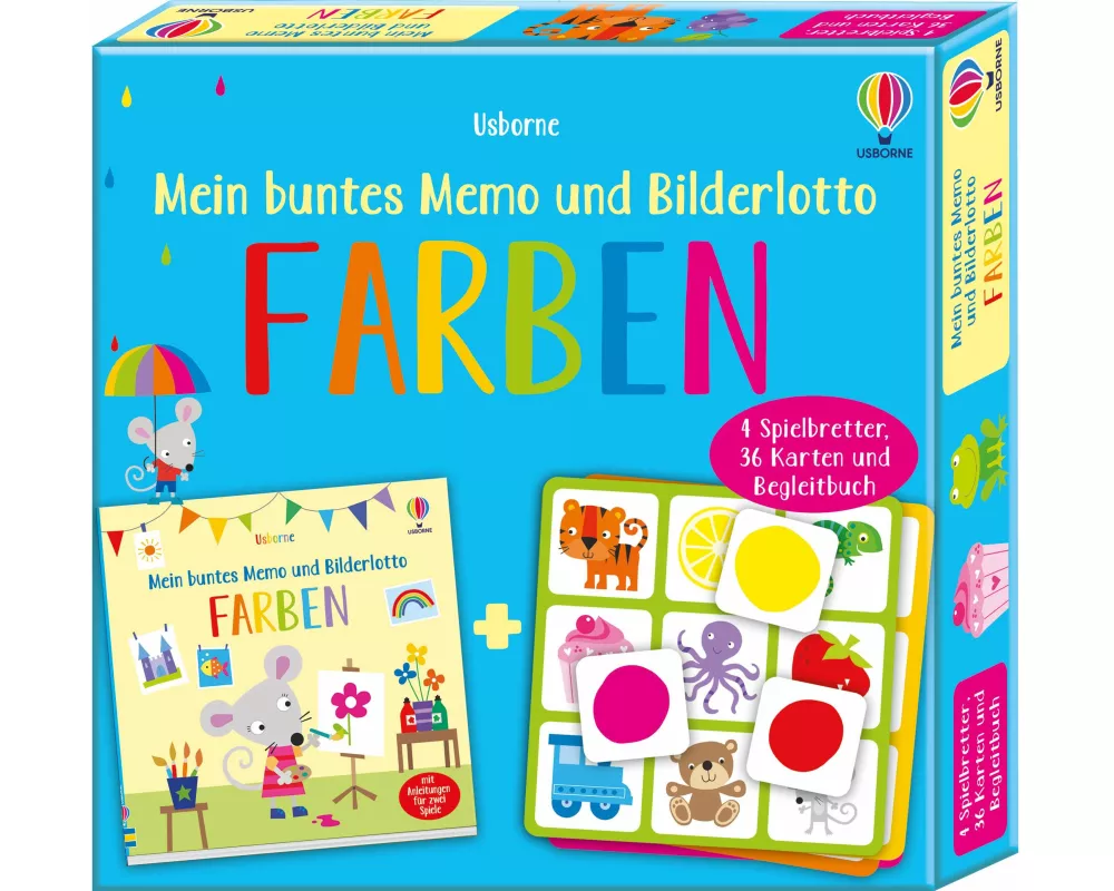 Mein buntes Memo und Bilderlotto: Farben