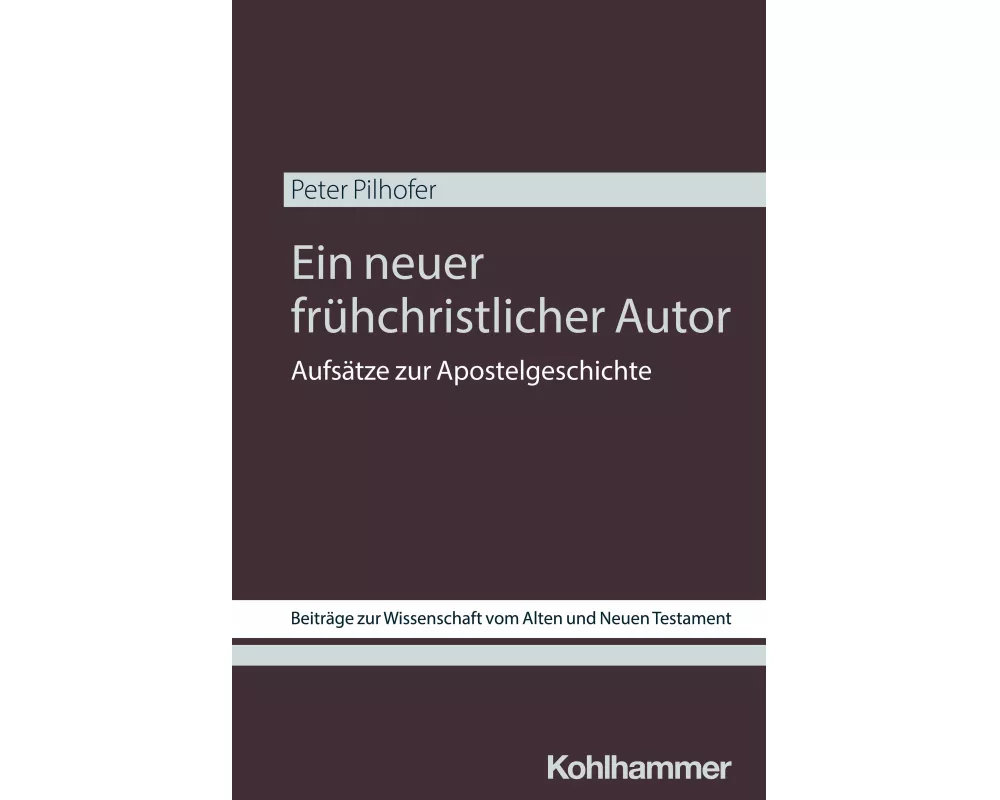 Ein neuer frühchristlicher Autor