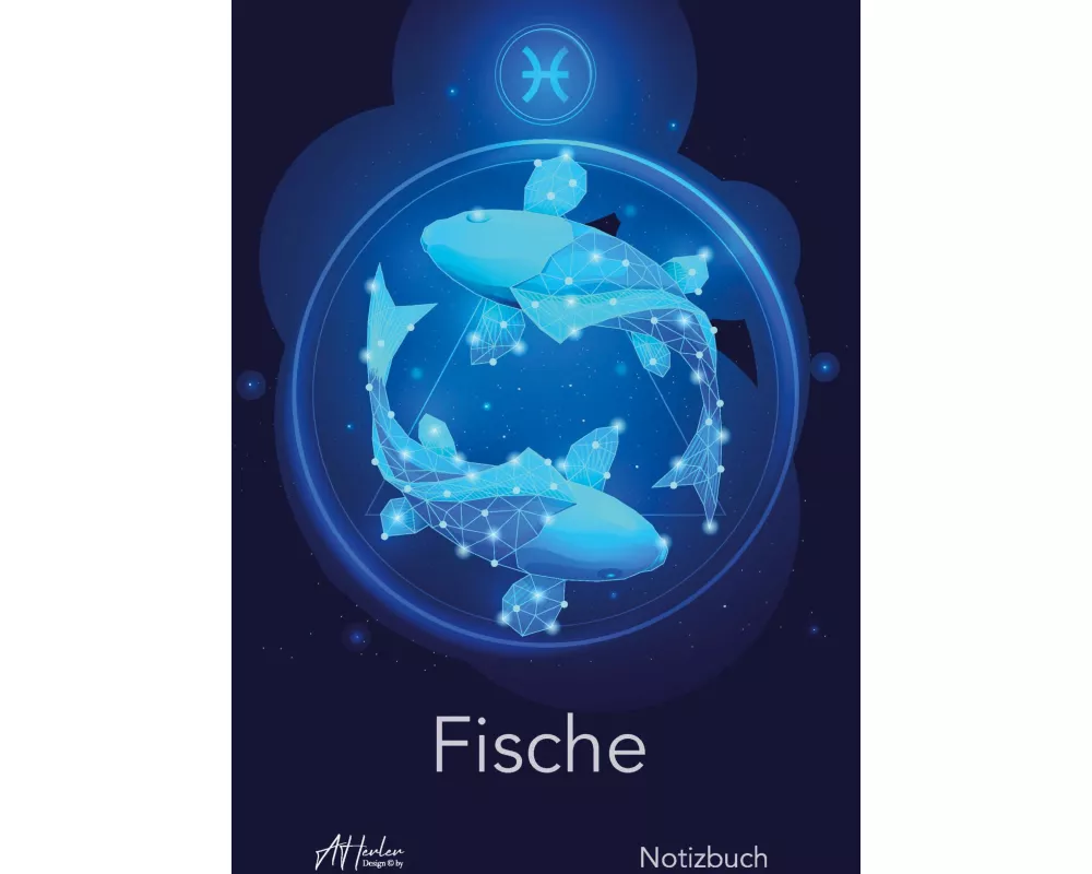 Sternzeichen Fische Notizbuch | Designed by Alfred Herler
