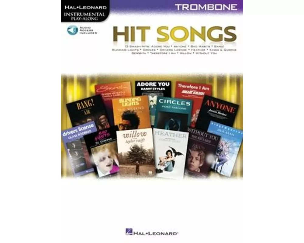 Hit Songs: Trombone Play-Along with Demo & Backing Tracks