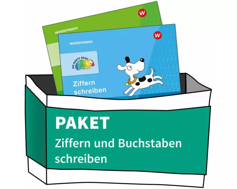 DIE BUNTE REIHE - Deutsch/Mathematik. Paket Buchstaben und Ziffern. 2 Hefte