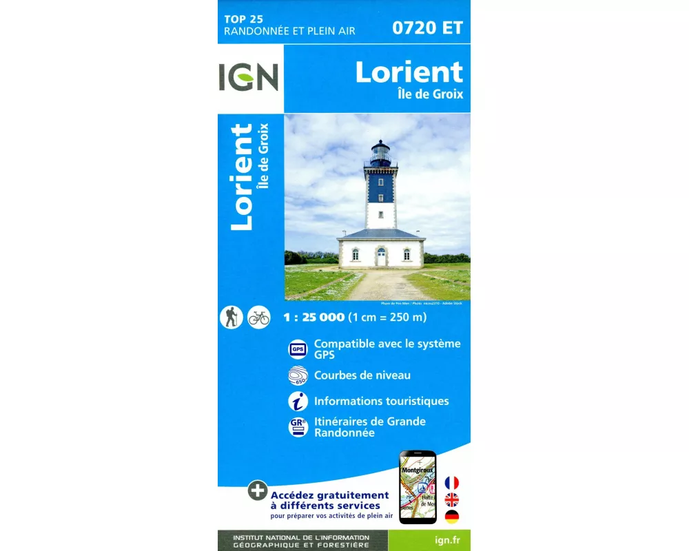 Lorient Ile de Groix 1:25 000