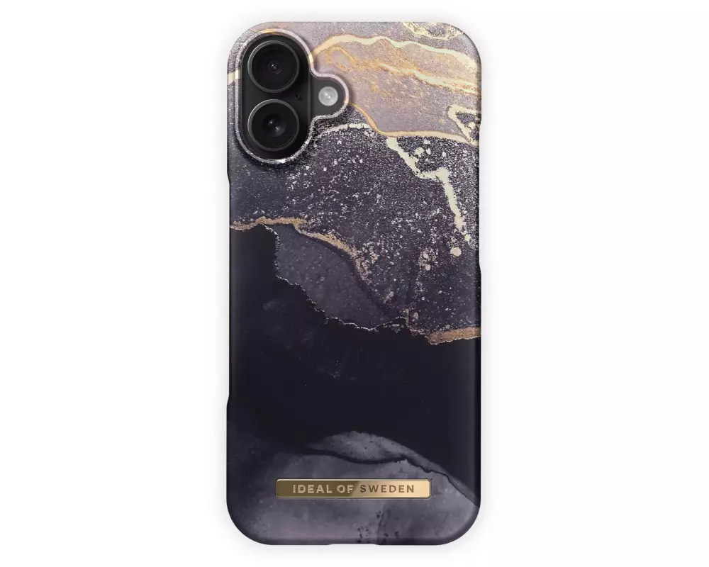 Ideal of Sweden Back Cover iPhone 16 Golden Twilight Marble