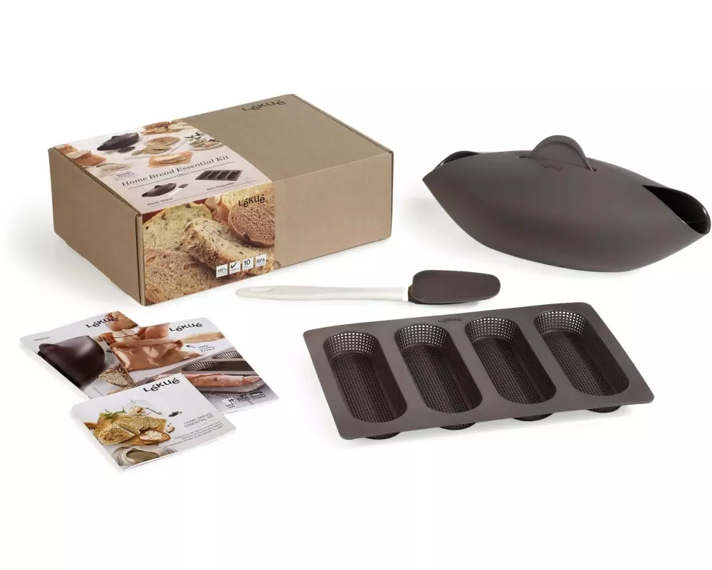 Lékué Backformen-Set Silikon, Braun