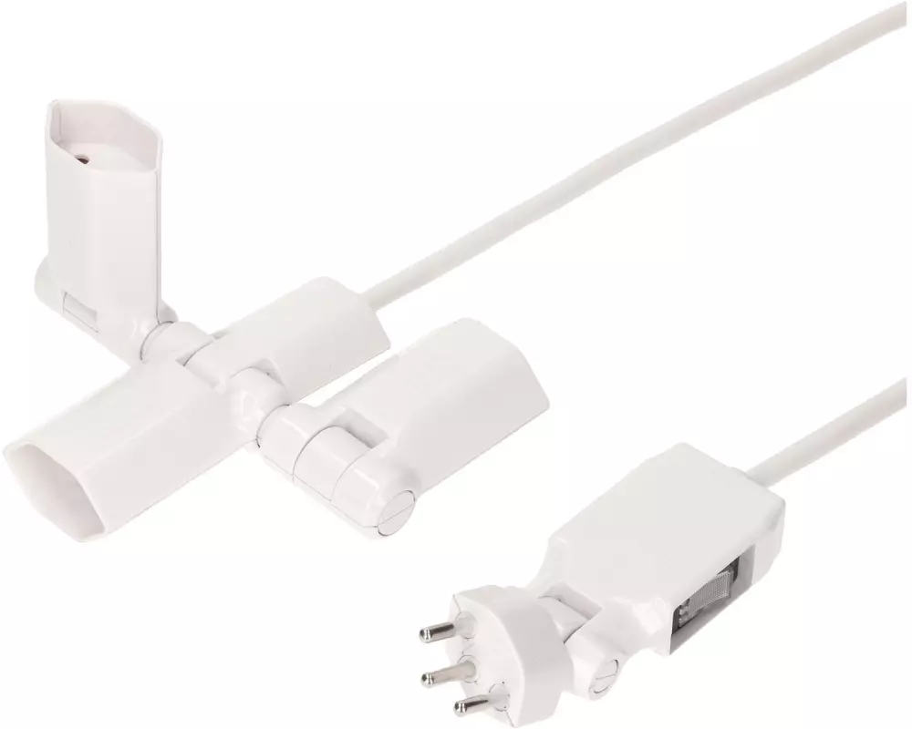 Max Hauri Steckdosenleiste Clip-Clap Line 3x T13, Weiss