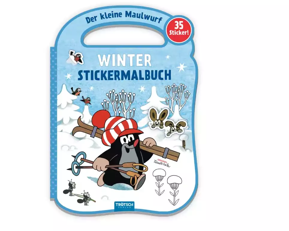 Trötsch Der kleine Maulwurf Winter-Stickermalbuch