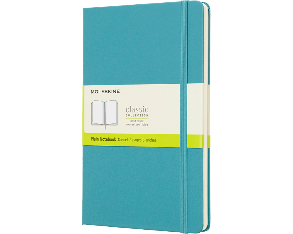 MOLESKINE Notizbuch L/A5 715383 Blanko, HC, Riff Blau