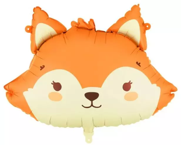 Partydeco PartyDeco Folienballon Fuchs Orange