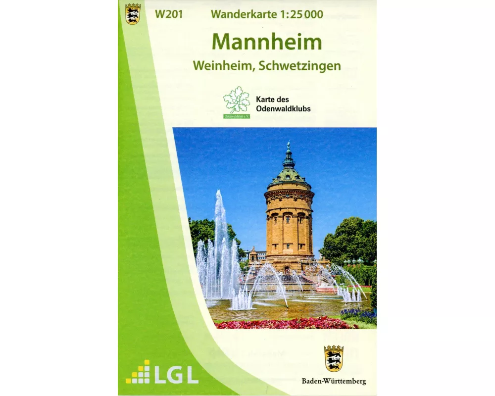 W201 Wanderkarte 1:25 000 Mannheim