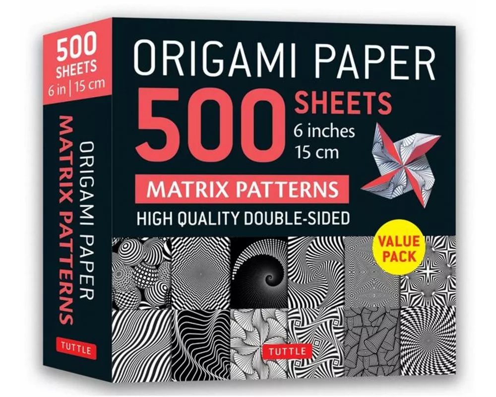 Origami Paper 500 sheets Matrix Patterns 6" (15 cm)