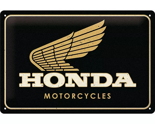 Blechschild. Honda / MC - Motorcycles Gold