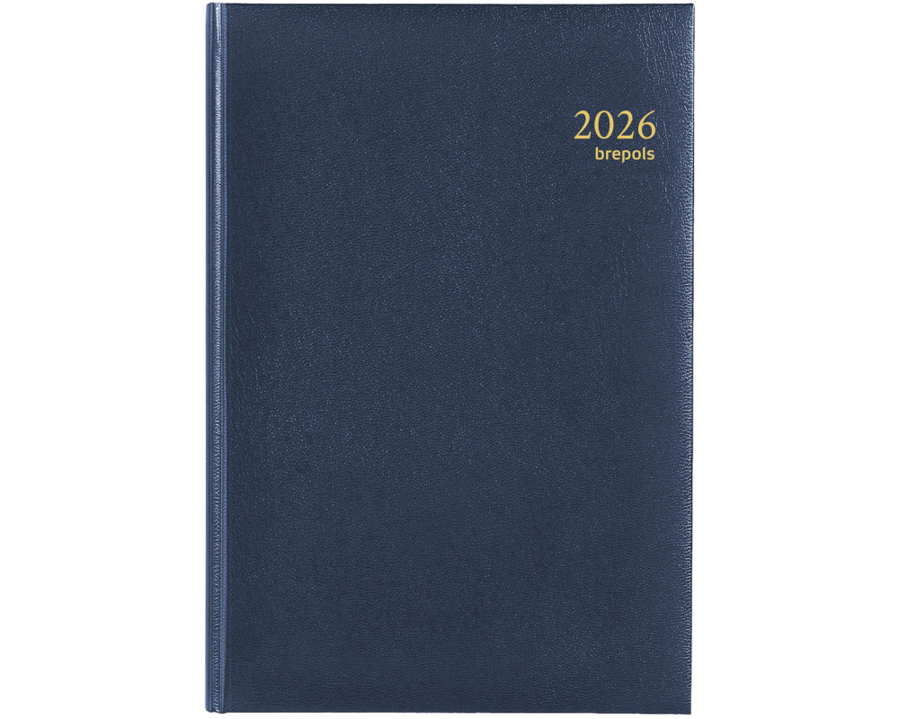 BREPOLS Agenda Minister Lima Ku. 2026 0.218.1256 1T/1S blau A5