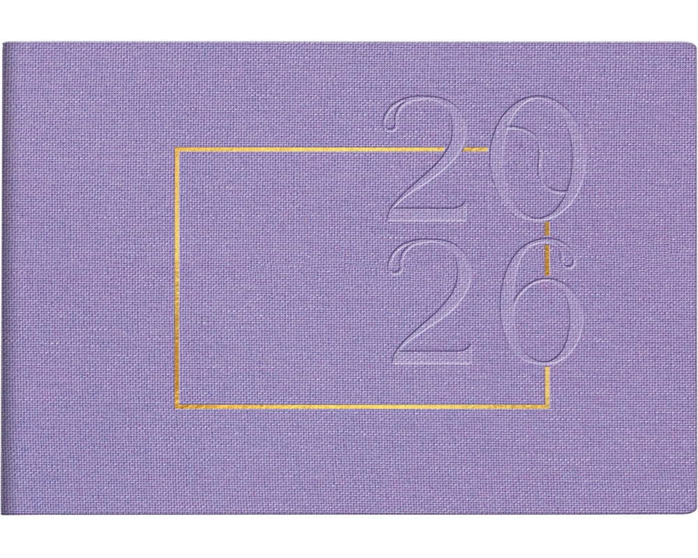RIDOIDE Taschenagenda Septimus 2026 7017515016.26 1W/2S lavendel DE 15.2x10.2cm