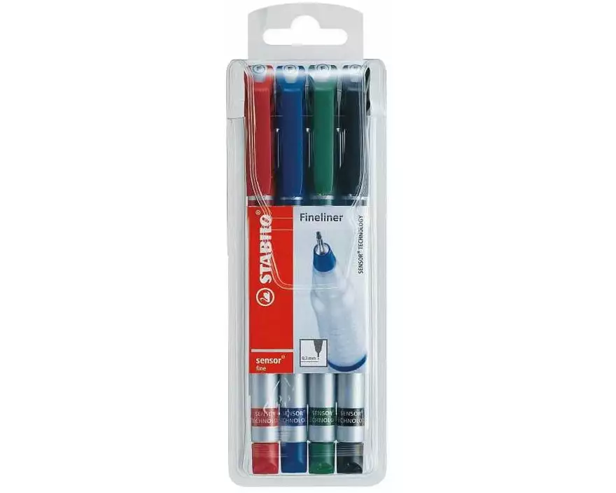 STABILO Feinschreiber Stabilo Sensor Set, 4 Stück