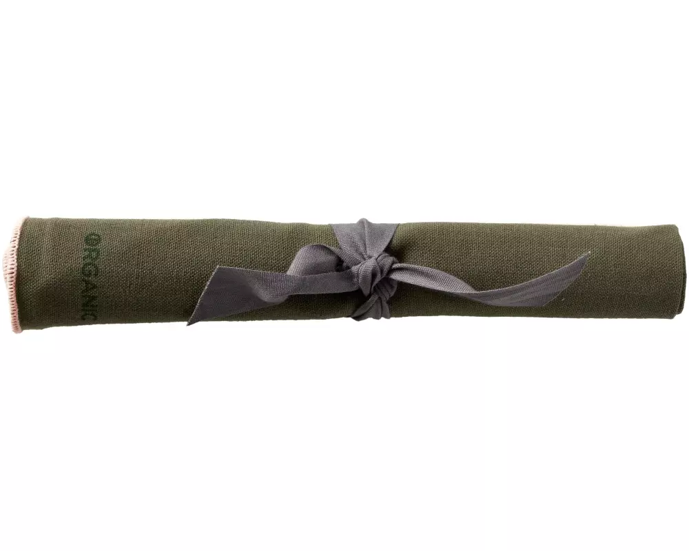 Södahl Stoffserviette Organic 50 cm x 50 cm, 2 Stück, Olivgrün/Rosé