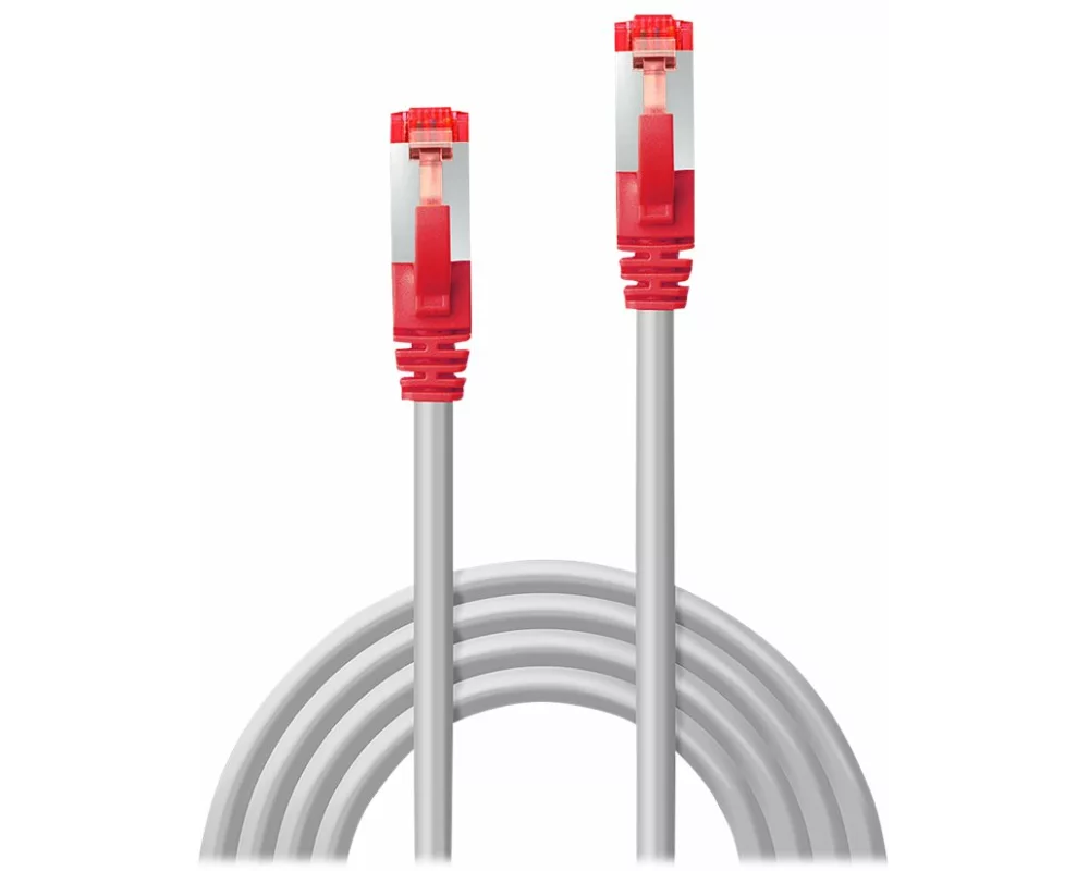 LINDY Patch Cable, Cat6, S/FTP, RJ45-RJ45, 1,5m, grey