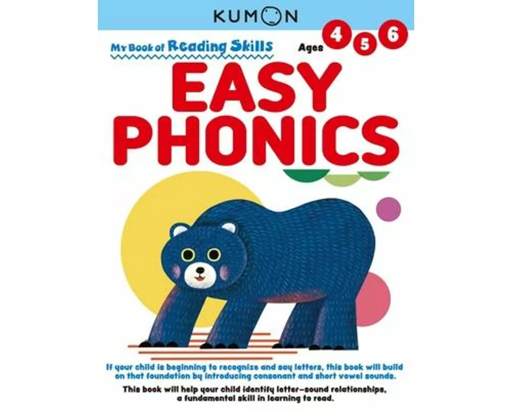 Kumon My Bk of Reading Skills: Easy Phonics
