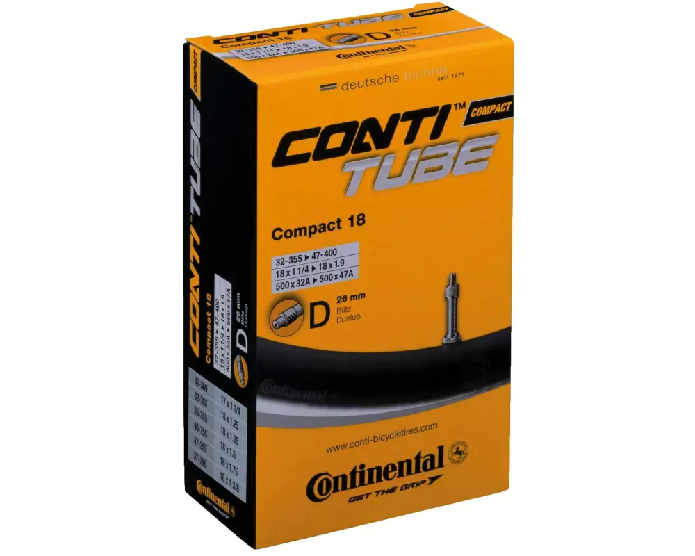 Continental Fahrradschlauch Compact Dunlop 18 "