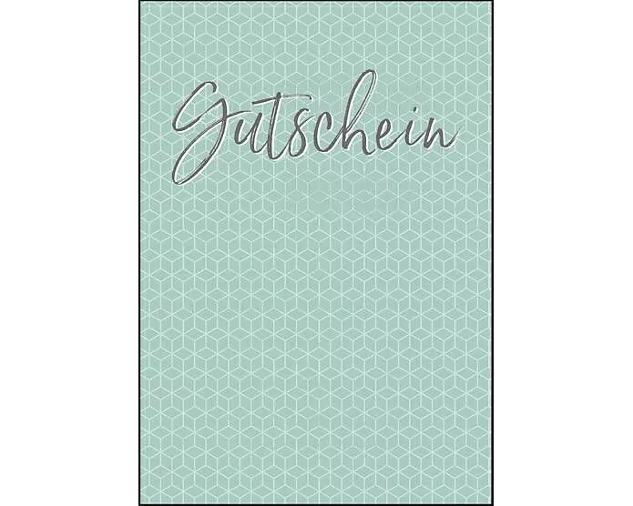 Doppelkarte. Gutschein (Muster)