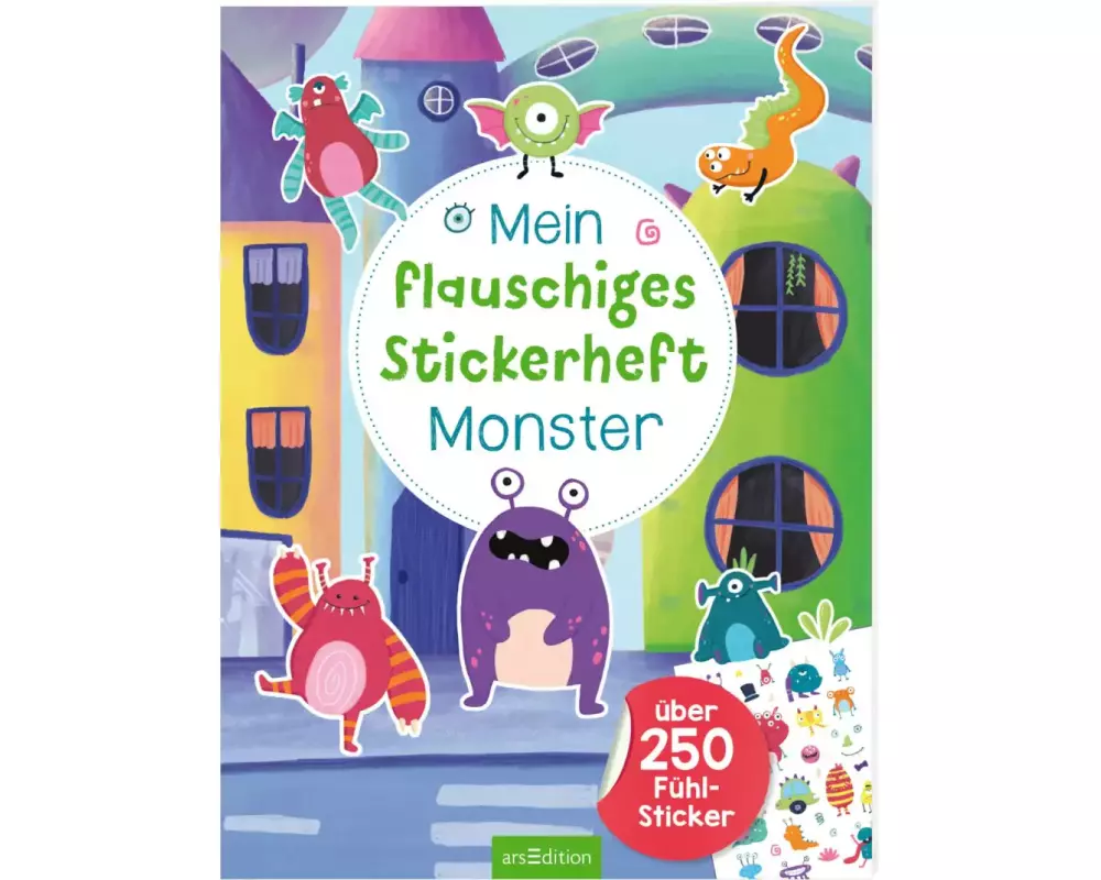 Mein flauschiges Stickerheft – Monster