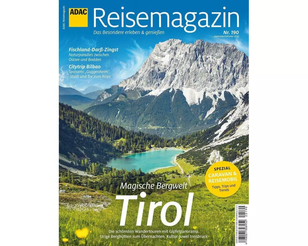 ADAC Reisemagazin mit Titelthema Tirol und Innsbruck