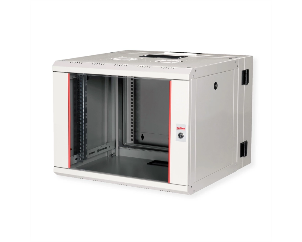 ROLINE 19-Zoll Wandgehäuse Pro 7 HE, 600x600 BxT zweiteilig schwenkbar grau