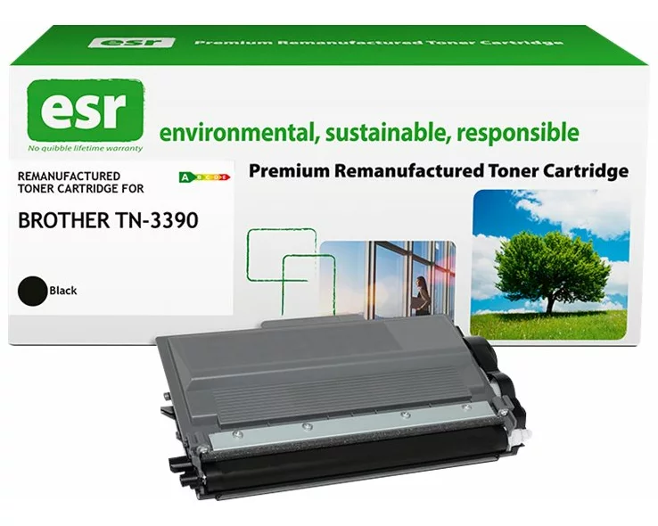 ESR Toner cartridge compatible with Brother TN-3390BK black remanufactured 12.000 pages
