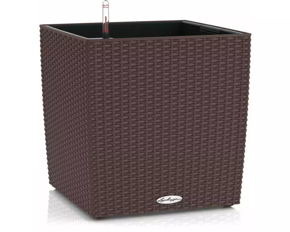 Lechuza Blumentopf Cube Cottage 30 Braun