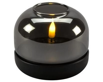 Konstsmide LED Kerze batteriebetrieben, auchfarbenes Glas