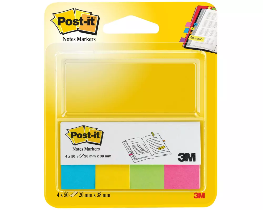Post-it Page Marker Post-it Index Mehrfarbig, 4 Stück